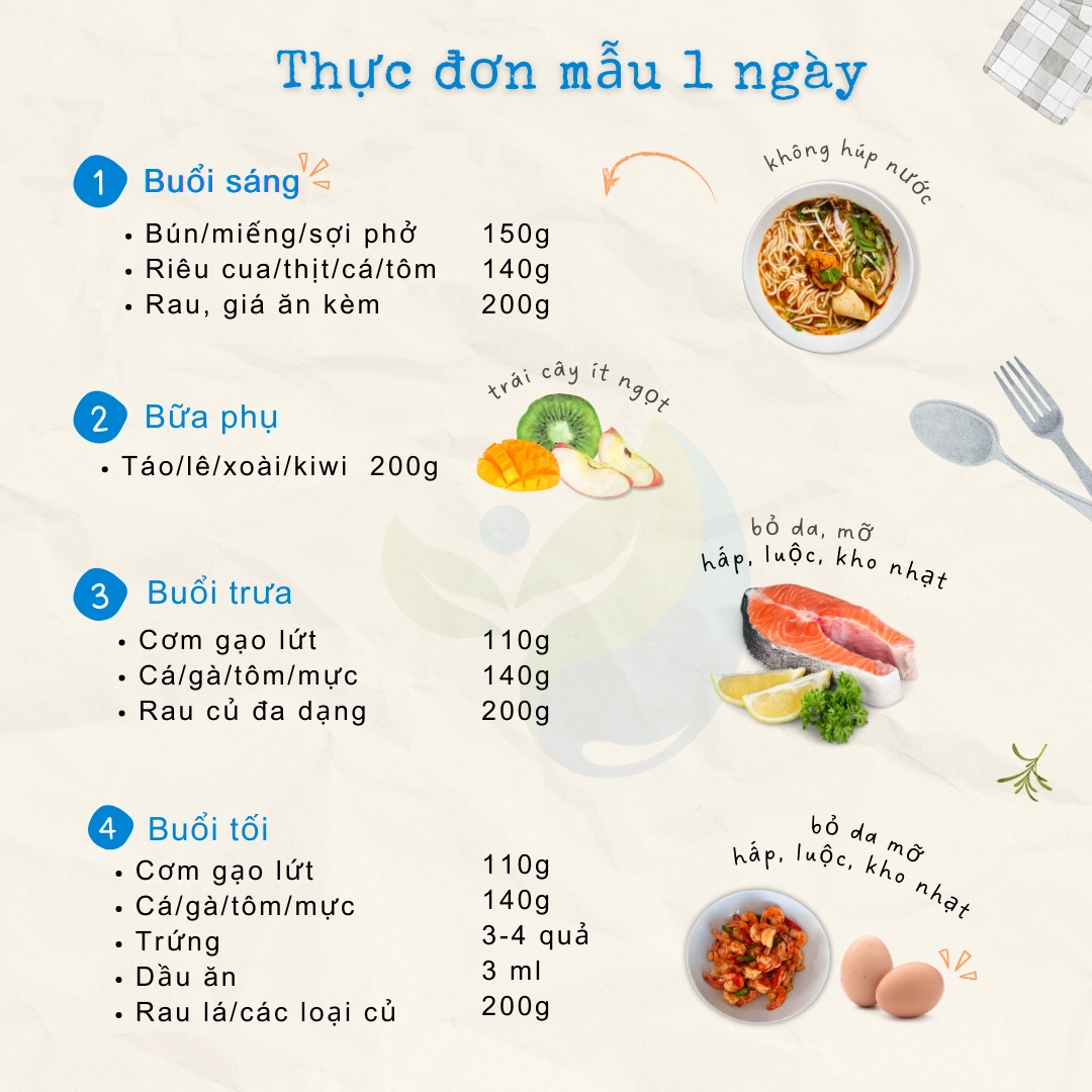 Thực đơn giảm cân