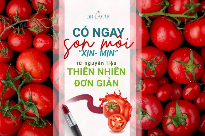 cách làm son môi từ cà chua