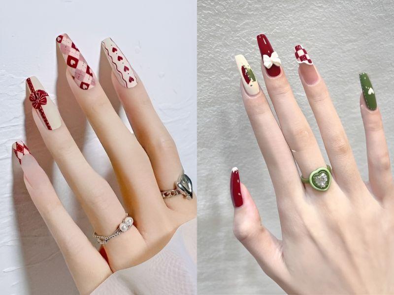 30+ mẫu nail Tết 2025 giúp nàng toả sáng đầu năm